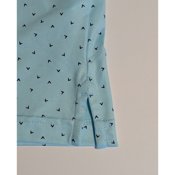 NWOT Callaway Golf Polo Mens L Chevron Print Performance BEAUTIFUL PATTERN! - Picture 5 of 7